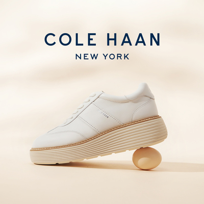 Cole Haan歌涵 新款增高女鞋休闲鞋牛皮革舒适运动鞋女W34406