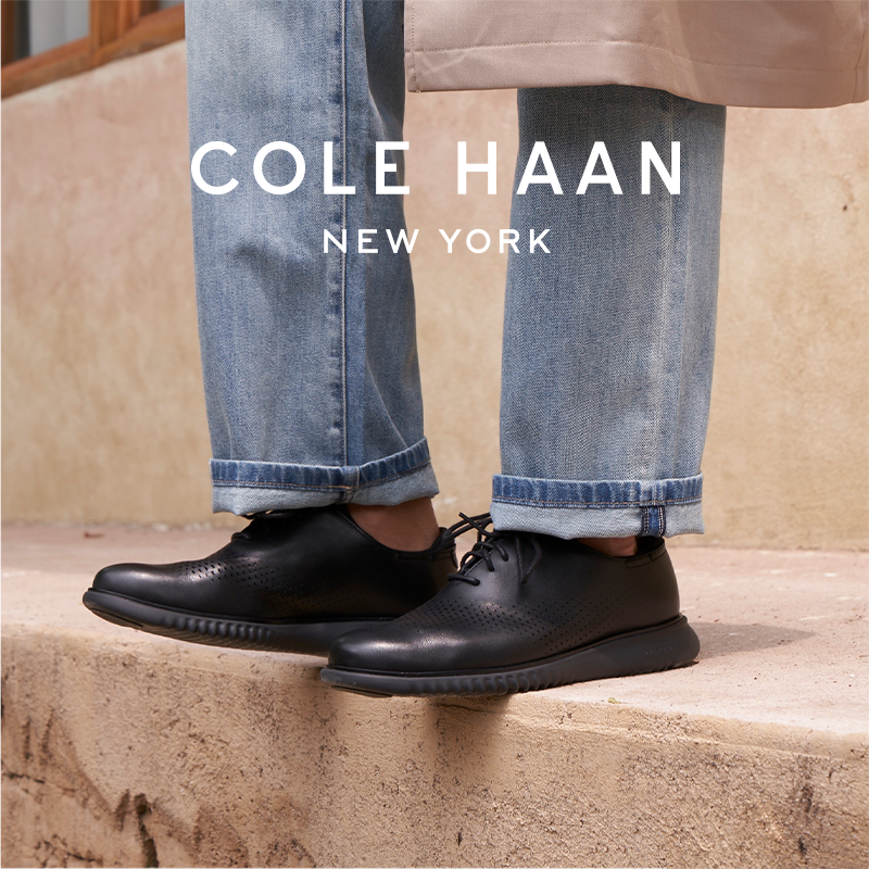 Cole Haan/歌涵 男鞋牛津鞋 商务休闲多孔镂花轻便皮鞋 C25351