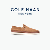 Haan 新款 歌涵 Cole 男士 乐福鞋 牛皮革一脚蹬休闲单鞋 C41875