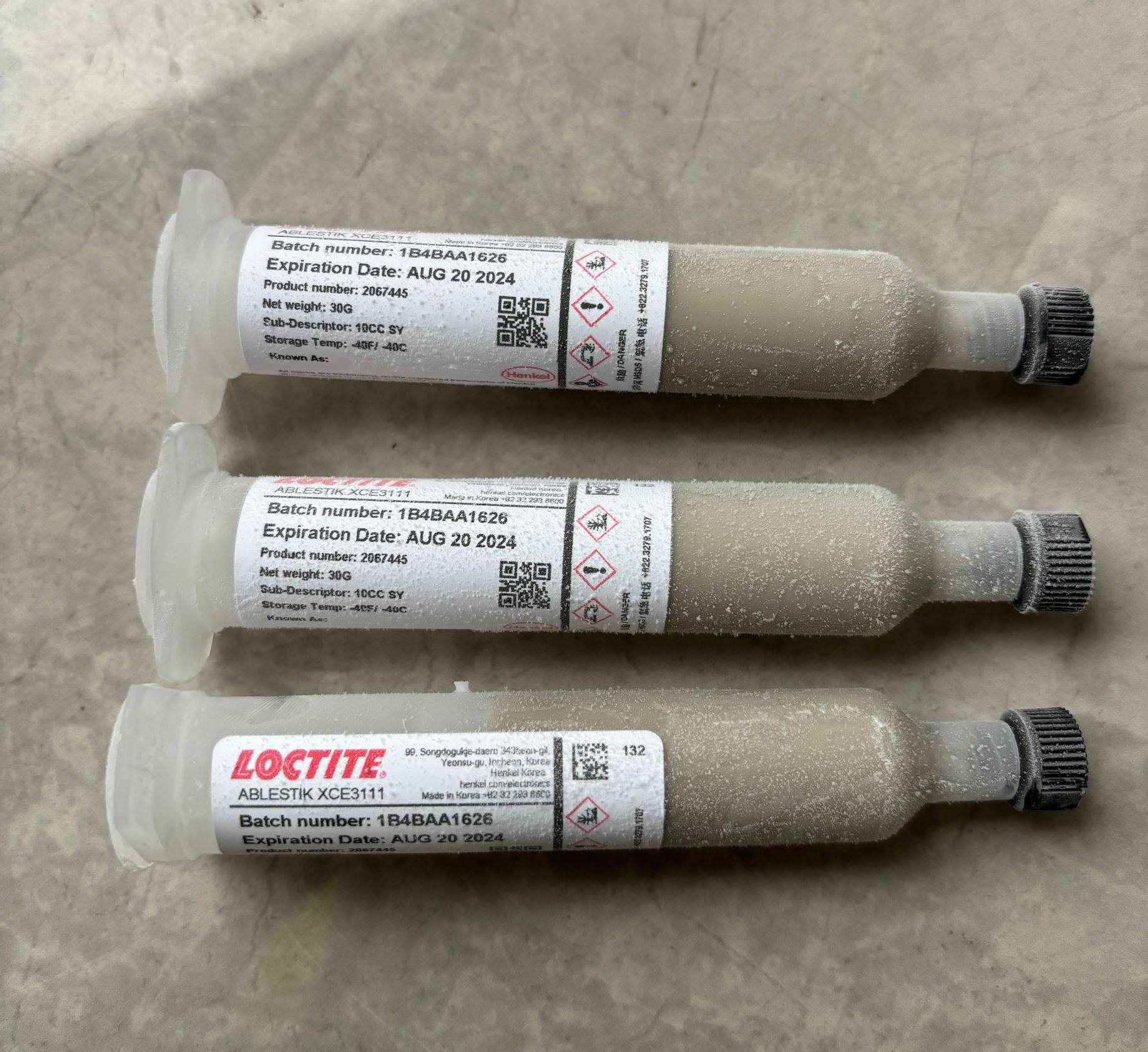 乐泰 LOCTITE ABLESTIK XCE3111 导电银胶 10CC  30克/支电话咨询
