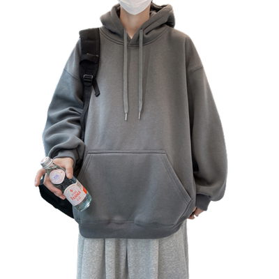 连帽卫衣春秋季新款美式复古宽松