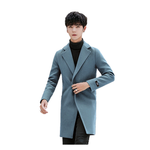 男士外套韩版潮流帅气春秋季2021新款中长风衣修身上衣秋装薄夹克