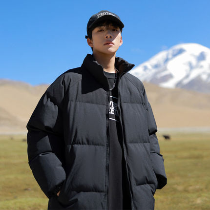 羽绒棉服男冬季美式轻薄款棉衣外套男生青少年2024新款保暖棉袄子