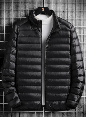秋冬轻薄内胆棉衣男短款修身时尚中学生内穿棉袄保暖羽绒棉服外套