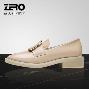 休闲乐福鞋 潮流百搭真皮单鞋 2020秋季 韩版 一脚蹬 新款 Zero零度女鞋