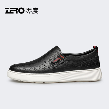 ZRO零度乐福鞋男士真皮2024春季新款一脚蹬休闲皮鞋轻便舒适时尚