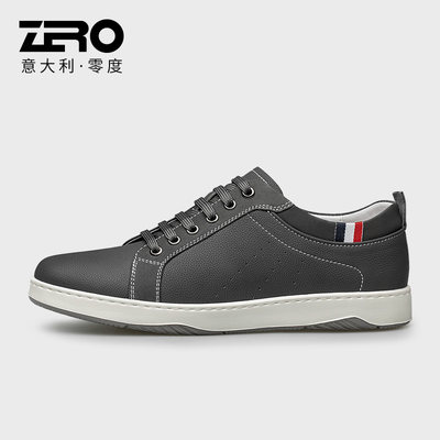 Zero零度男鞋休闲皮鞋男士2024春季新款软面真皮轻质舒适时尚皮鞋