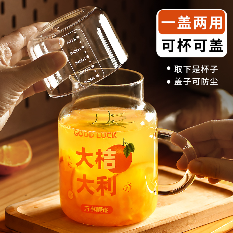立羽高硼硅简约耐热两用一壶一杯