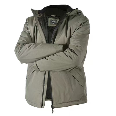 英国单 专业户外 男士秋季软壳加绒加厚连帽拉链防风外套 大码