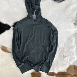 西班牙轻奢 细纱线 高级质感 男士松弛柔和连帽薄款针织毛衣 纯棉