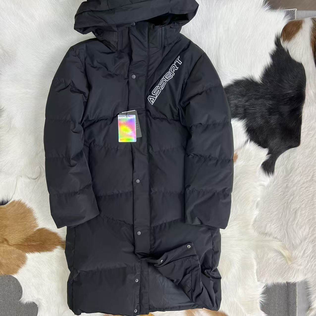 韩国单 80%鸭绒20%羽毛 男士中长款加厚休闲韩版过膝鸭绒羽绒服