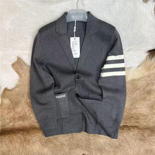 大爱款 贵在工艺 男装早秋针织西装领开衫外套 板正有型