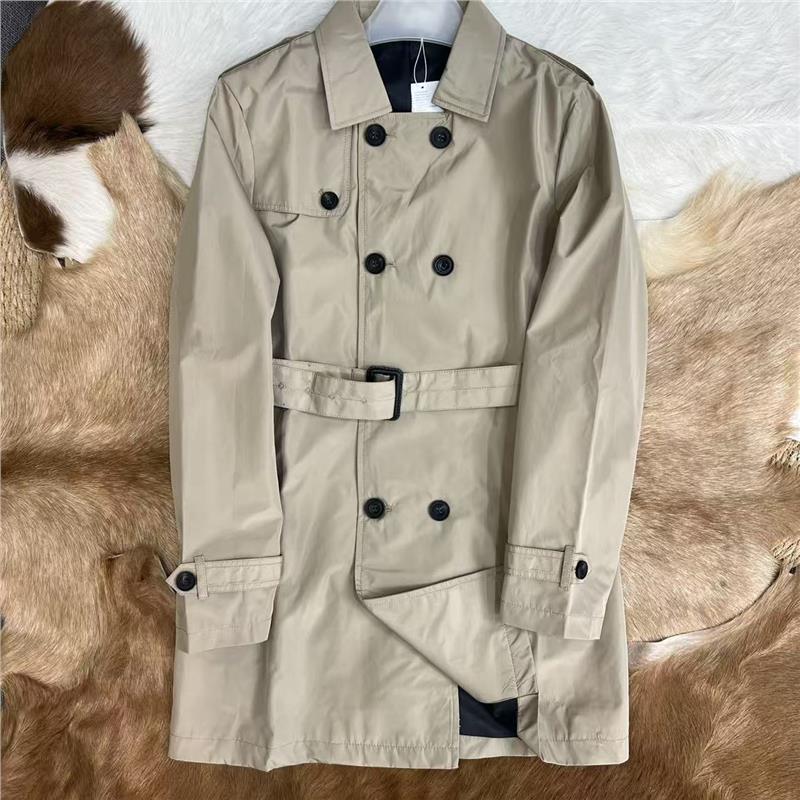 美单 经典不果实 英伦风双排扣 男士中长款风衣外套
