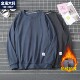 300斤男装 大码 冬季 加绒加厚胖子宽松加肥男士 长袖 t恤德绒男打底衫