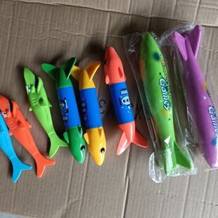 儿童潜水玩具火箭潜水圈棒训练潜戏水玩具游泳训练抓取大号鱼雷