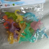 16只夜光小恐龙世界仿真玩具套装 男孩侏罗纪荧光恐龙软胶模型女孩