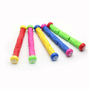 儿童游泳池戏水玩具投掷鱼雷潜水玩具棒 亚马逊沙池潜水玩具