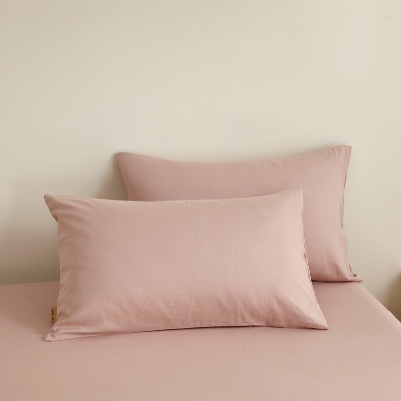 A纯棉双层纱枕套一只一对装成人48x74cm儿童30x50全棉枕头套40x60