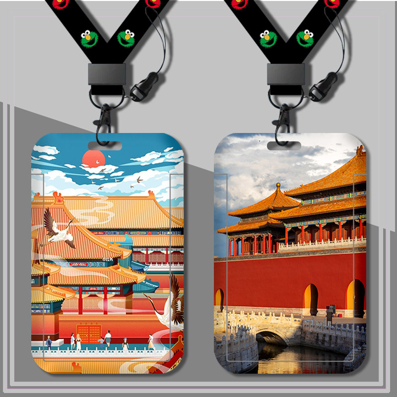 复古宫廷风学生卡套饭卡胸牌校卡银行门禁卡收纳套公交卡长短挂绳