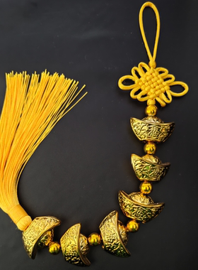 金元宝串葫芦元宝串中国结挂件黄色红色喜婚庆春节日装饰招财进宝