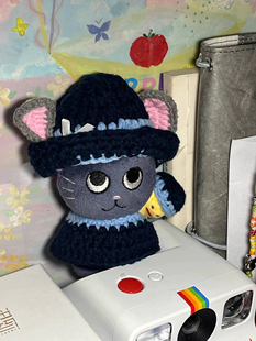 Riize 朴元彬兔猫娃手工钩织娃衣8厘米兔子警官娃衣手工10厘米