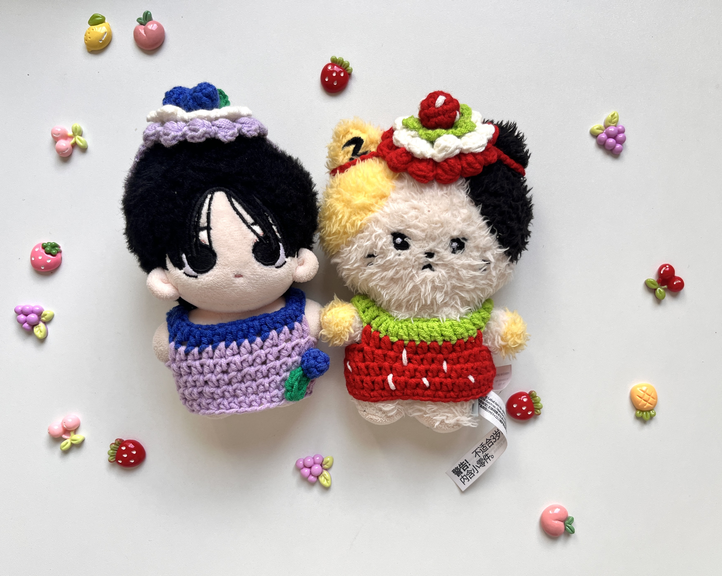 新款福利10cm棉花娃娃可爱帽子正常体海星体胖胖体均可穿正版包邮