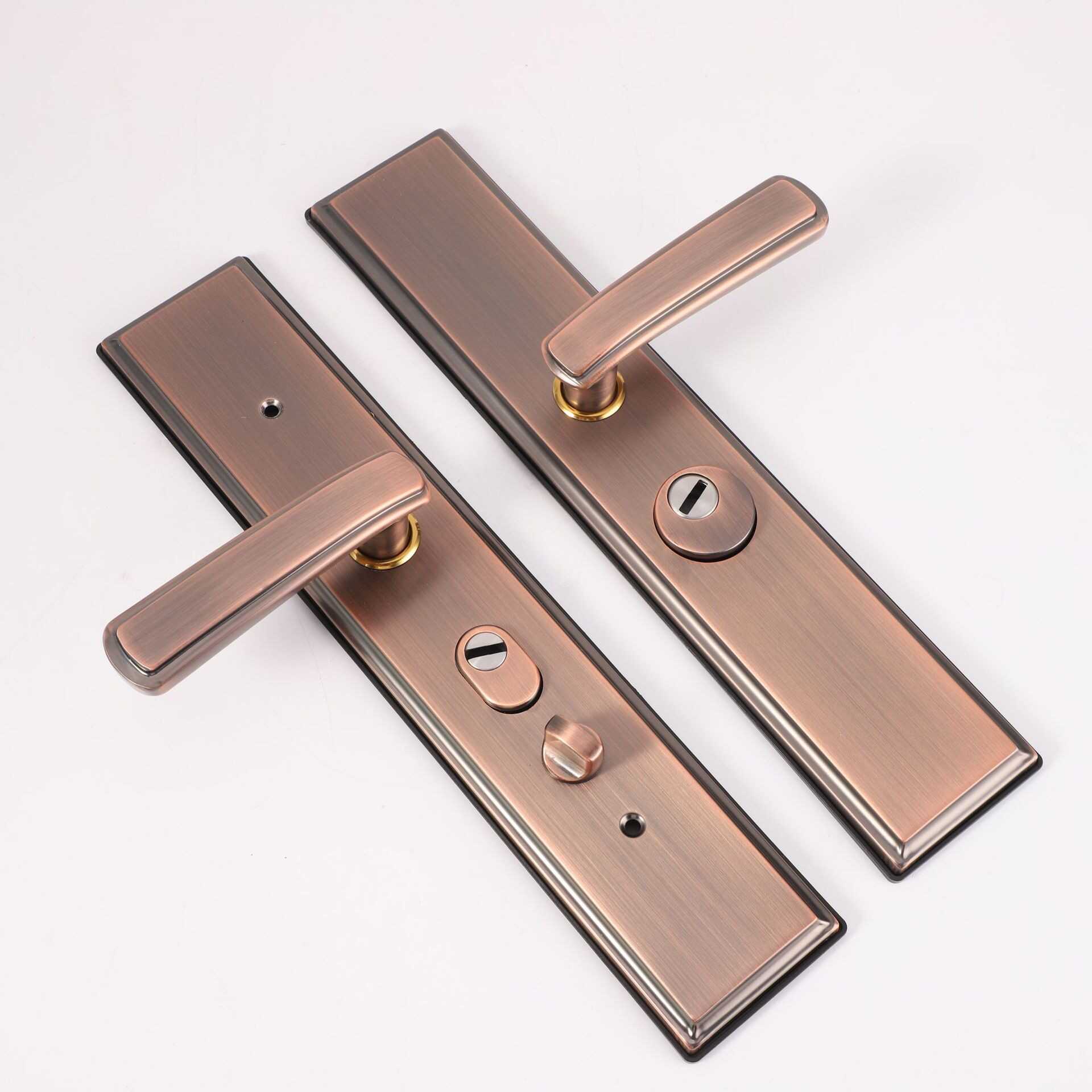 双开门红古铜加长别墅锁具