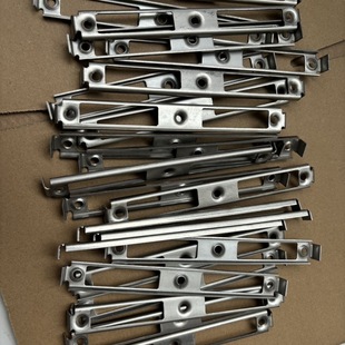 断桥铝门扣板锁片 铝合金多点门锁卡槽 卡扣门框铁片挡板挡片配件