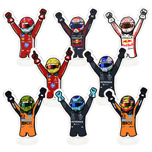 F1赛车队车手周边维斯塔潘汉密尔顿拉塞尔卡通立牌弹弹乐礼物