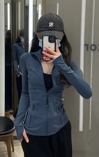 lulu瑜伽服立领Define春夏新款瑜伽防晒外套女户外高弹力防晒衣