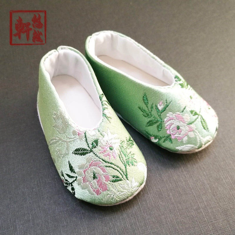 绿色BJD古装汉服娃鞋全新现货