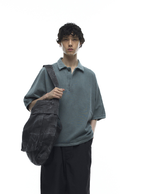 日本Kontor干爽重水洗重磅单扣POLO衫