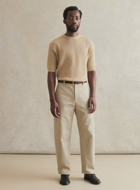 法国De Bonne Facture法式微宽松气球剪裁俐落线条剪裁工匠长裤