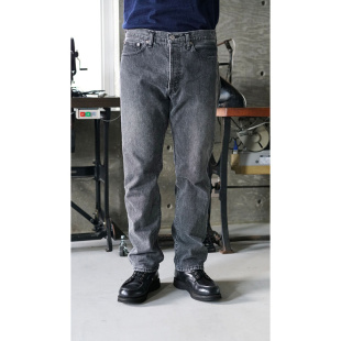 直筒牛仔裤 日本orSlow 105经典 Denim 石洗黑 Standard