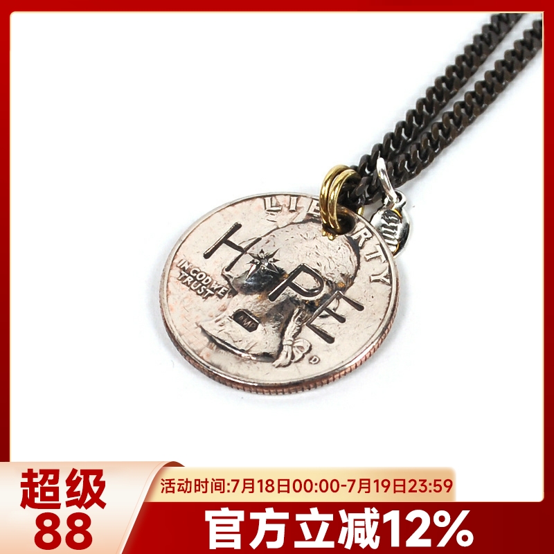 美分hope水钻手工吊坠日本制硬币
