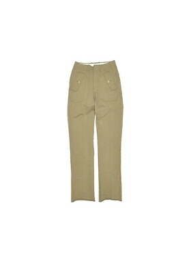 日本TATAMIZE纯手工制作Flip Chino立体多口袋工作休闲长裤军绿色