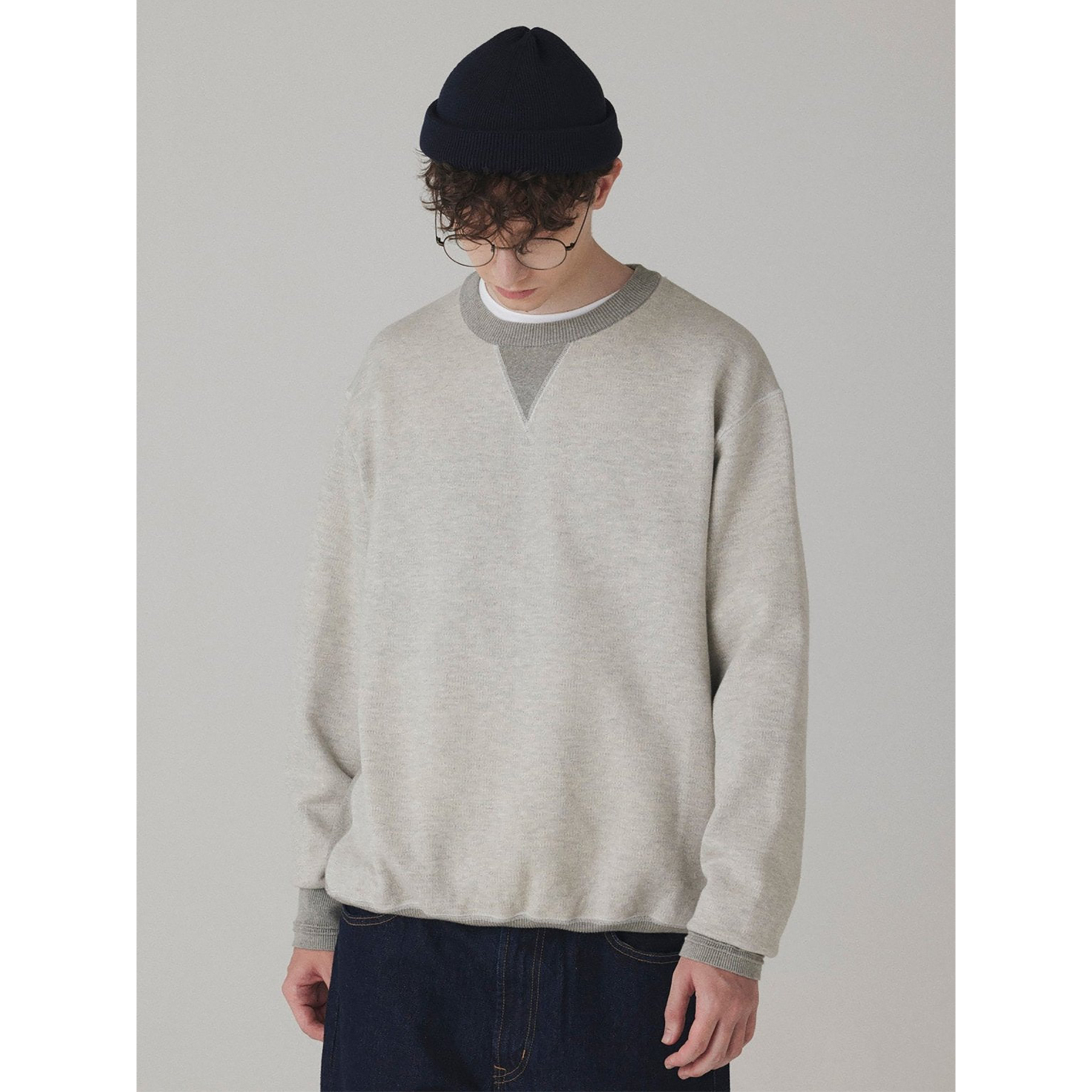 加固耐洗纱棉圆领套头衫卫衣男女