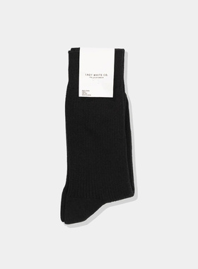 美国Lady White Co.日本名古屋50年老厂不易洗坏有机棉中长袜多色