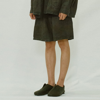 弹性腰带立体条纹休闲短裤