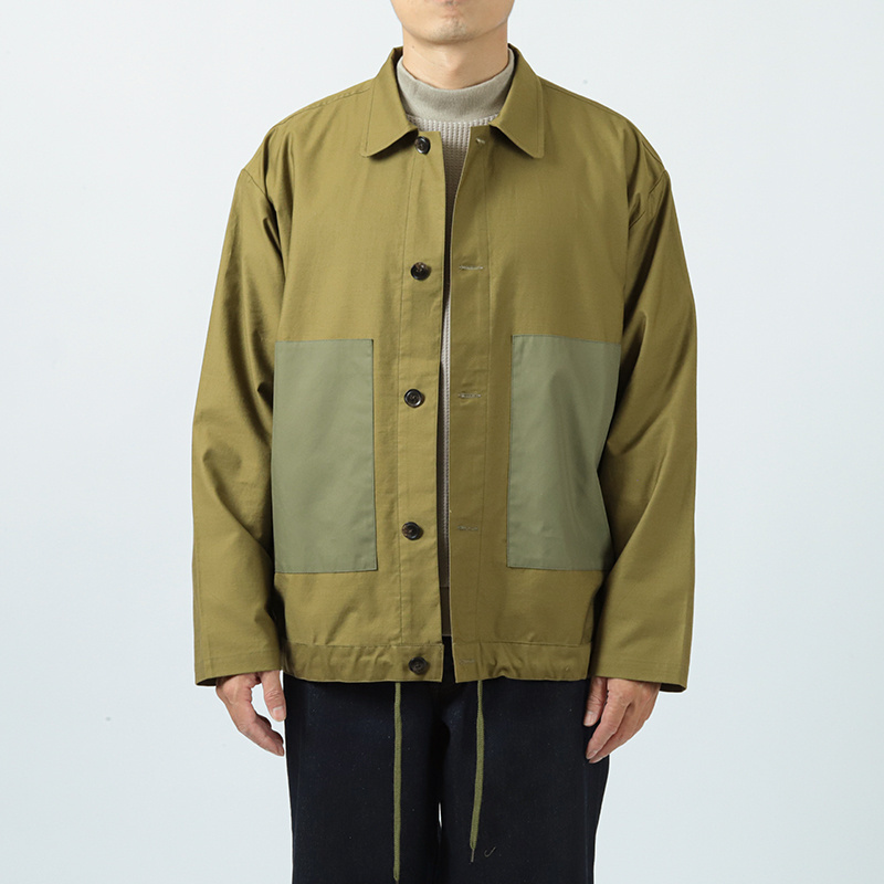 远州混色背面缎M43夹克军绿色