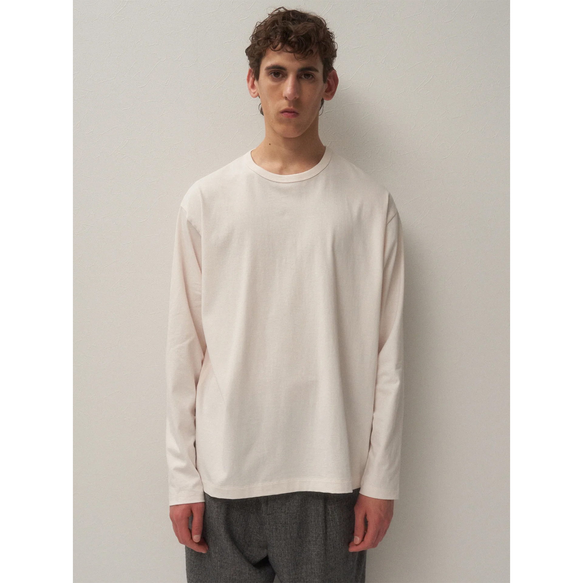 和歌山干爽棉料圆领长袖T恤