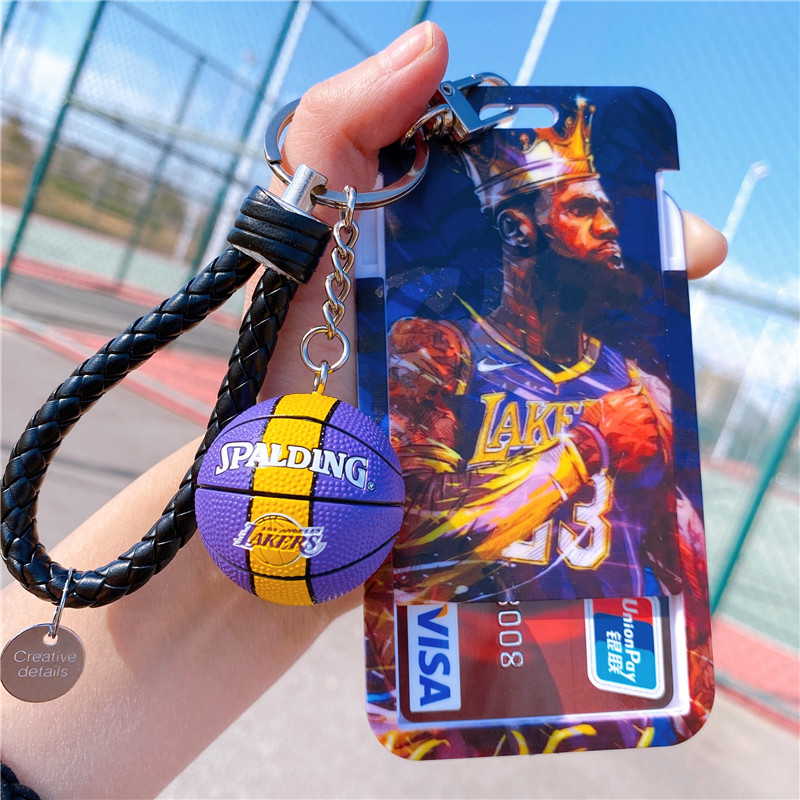 詹姆斯卡套钥匙链一体挂脖绳