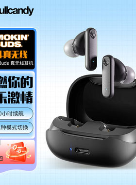 SKullcandy 骷髅头 SMOKIN BUDS 烟斗真降噪蓝牙耳机低延迟入耳式