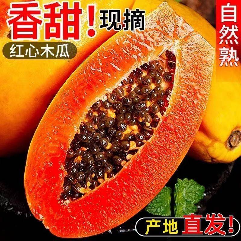 新鲜红心木瓜广西牛奶木瓜水果当季孕妇下奶冰糖青木瓜自然熟包邮