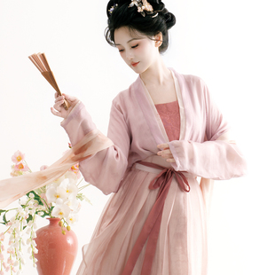 晴婉丨簪花阁汉服丨 宋制真丝襦裙围裳套装春秋款仙气