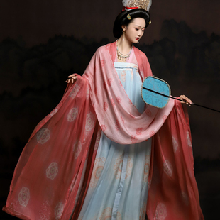 长相思丨簪花阁汉服定制丨唐制真丝大袖齐胸襦裙套装春秋款端庄