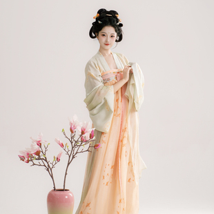 香凝丨簪花阁汉服定制丨唐制真丝印花齐胸襦裙套装春秋款仙气