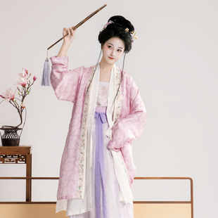 云浅丨簪花阁汉服定制丨宋制真丝褙子齐腰襦裙套装春夏款仙气