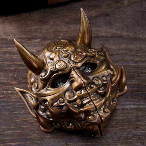 铁拳匠造出品 机械姬面具第五代 班若面具 潮玩冰箱贴 EDC手把件