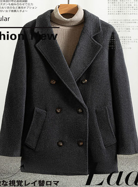 致敬经典 超细羊绒羊毛呢短款大衣2025冬新款可穿零下含里801同款